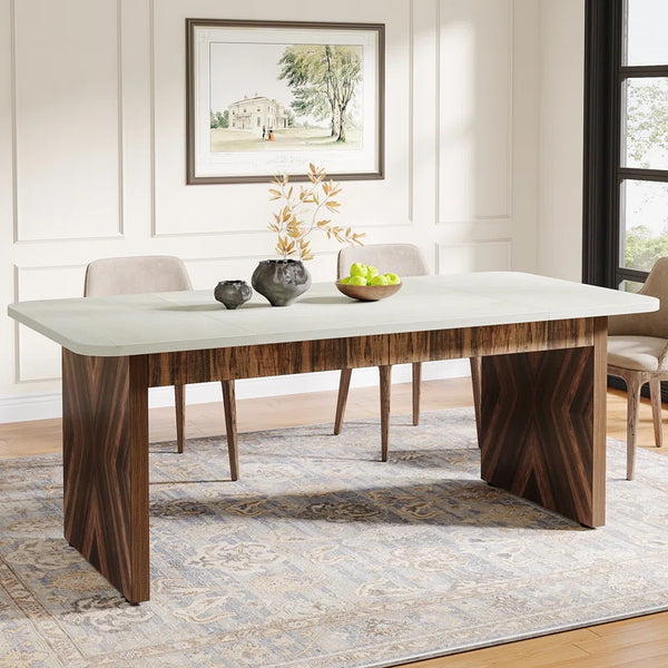 Contemporary Two-Toned Dining Table