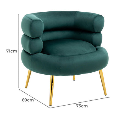 Candice Velvet Accent Chair