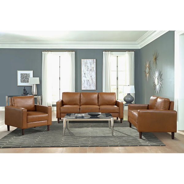Eric Faux Leather Sofa Set