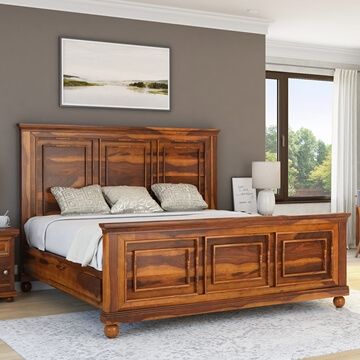 Everest Wooden Bed Set – King and Queen Size