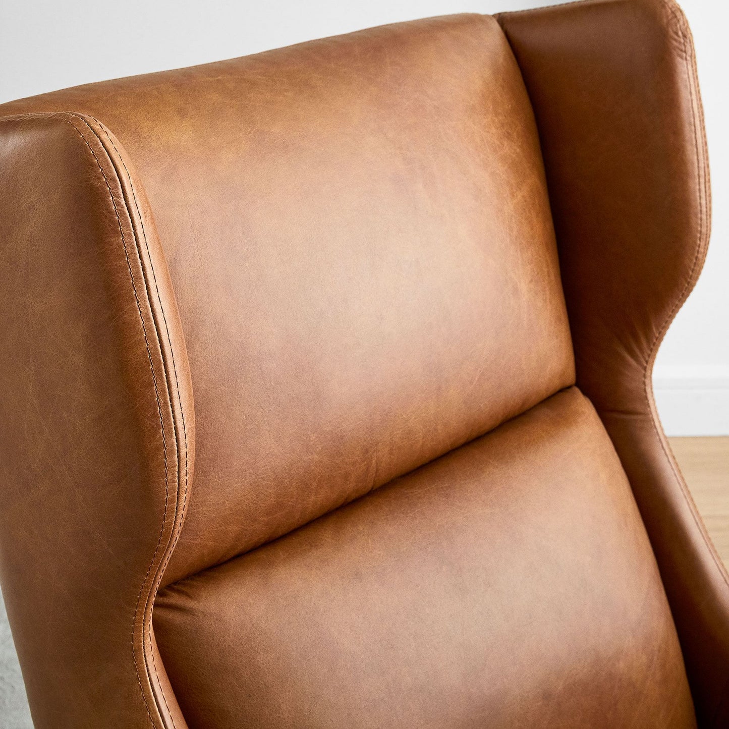 Serene Leather Bedroom Chair