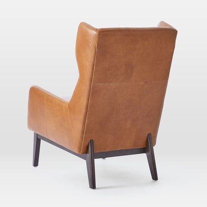 Serene Leather Bedroom Chair