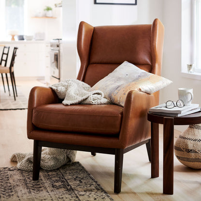 Serene Leather Bedroom Chair