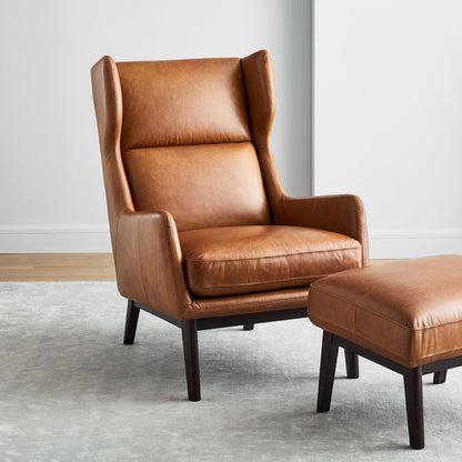 Serene Leather Bedroom Chair